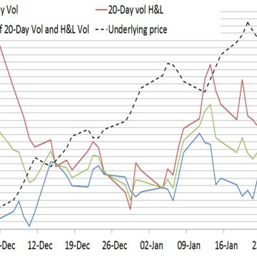 20-Day underlying volatility