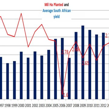 Ha planted vs Avg Yield